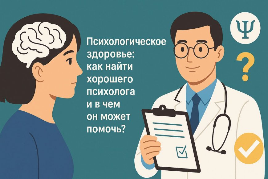 Психологическое здоровье: как найти хорошего психолога и в чем он может помочь?
